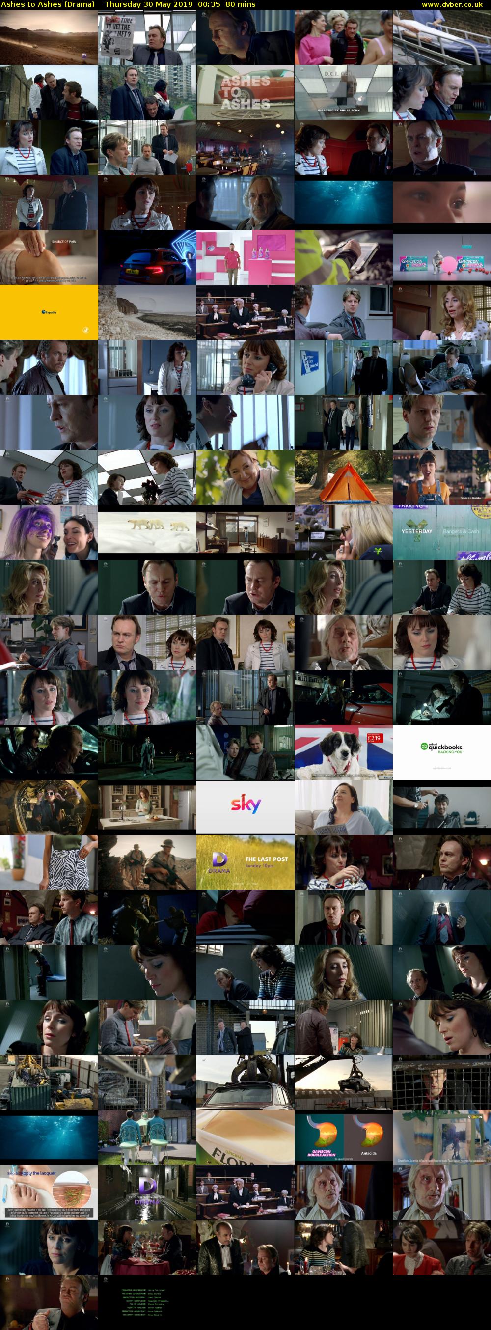 Ashes to Ashes (Drama) Thursday 30 May 2019 00:35 - 01:55