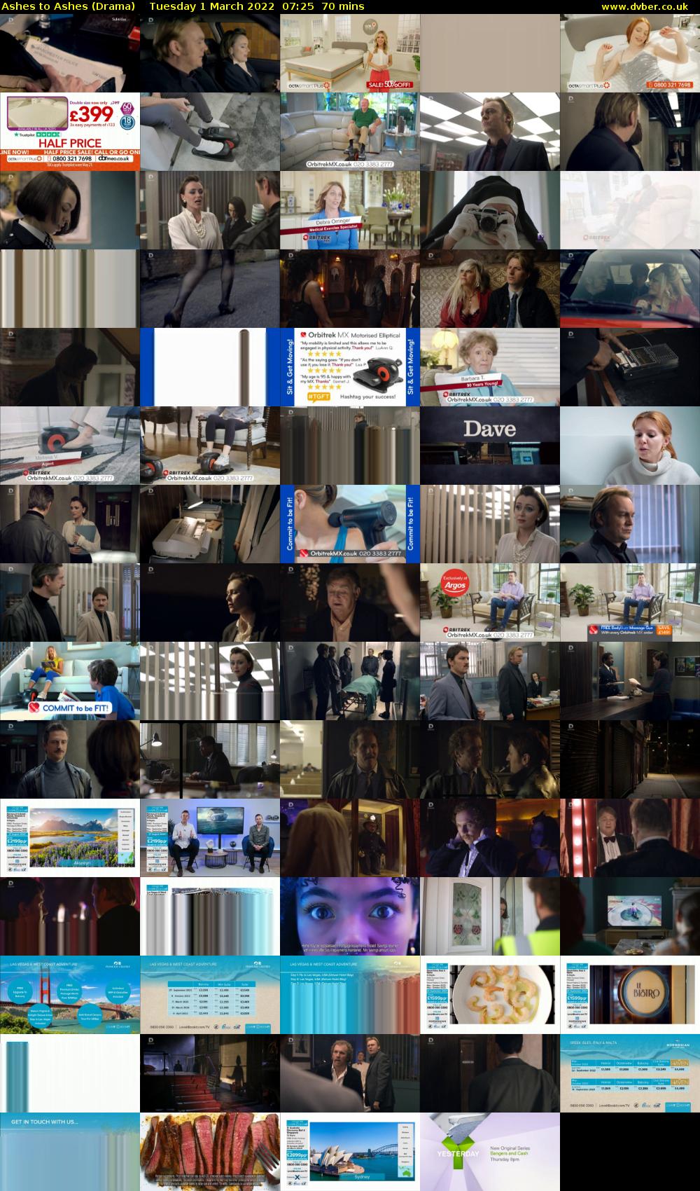Ashes to Ashes (Drama) Tuesday 1 March 2022 07:25 - 08:35