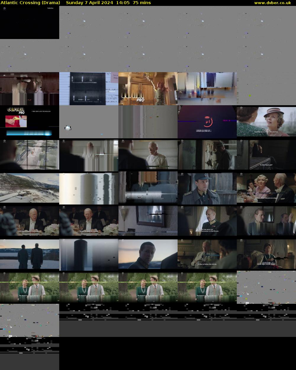 Atlantic Crossing (Drama) Sunday 7 April 2024 14:05 - 15:20