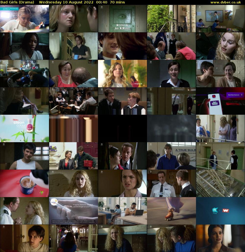 Bad Girls (Drama) Wednesday 10 August 2022 00:40 - 01:50