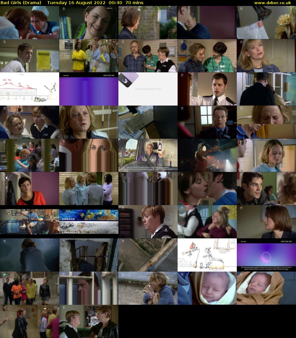 Bad Girls (Drama) Tuesday 16 August 2022 00:40 - 01:50