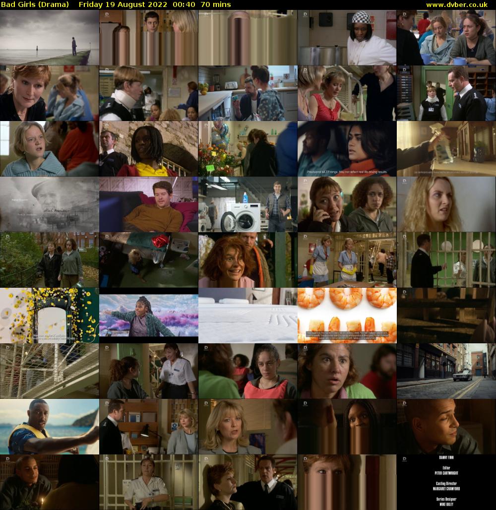 Bad Girls (Drama) Friday 19 August 2022 00:40 - 01:50