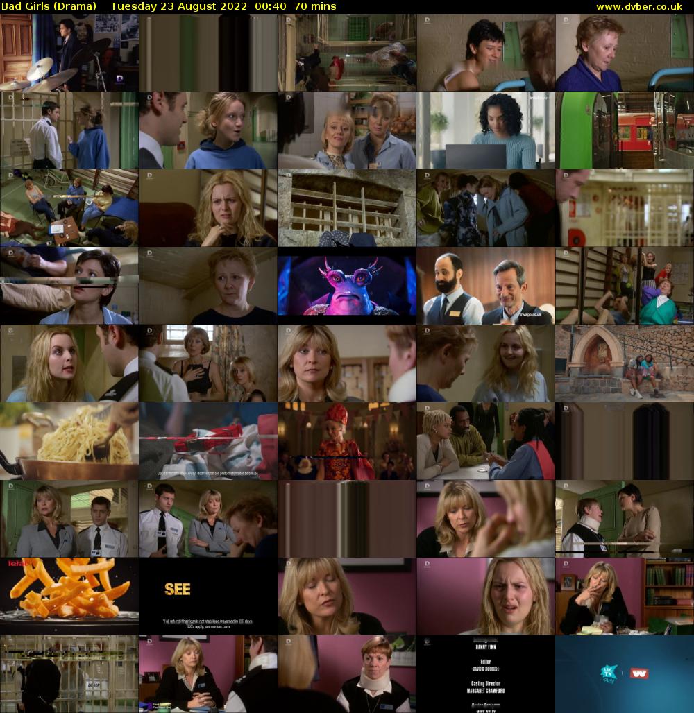 Bad Girls (Drama) Tuesday 23 August 2022 00:40 - 01:50