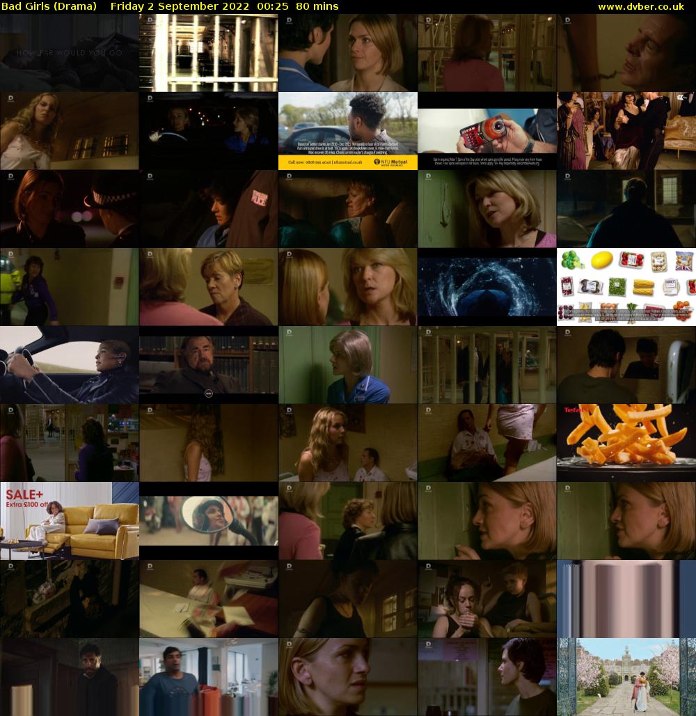 Bad Girls (Drama) Friday 2 September 2022 00:25 - 01:45