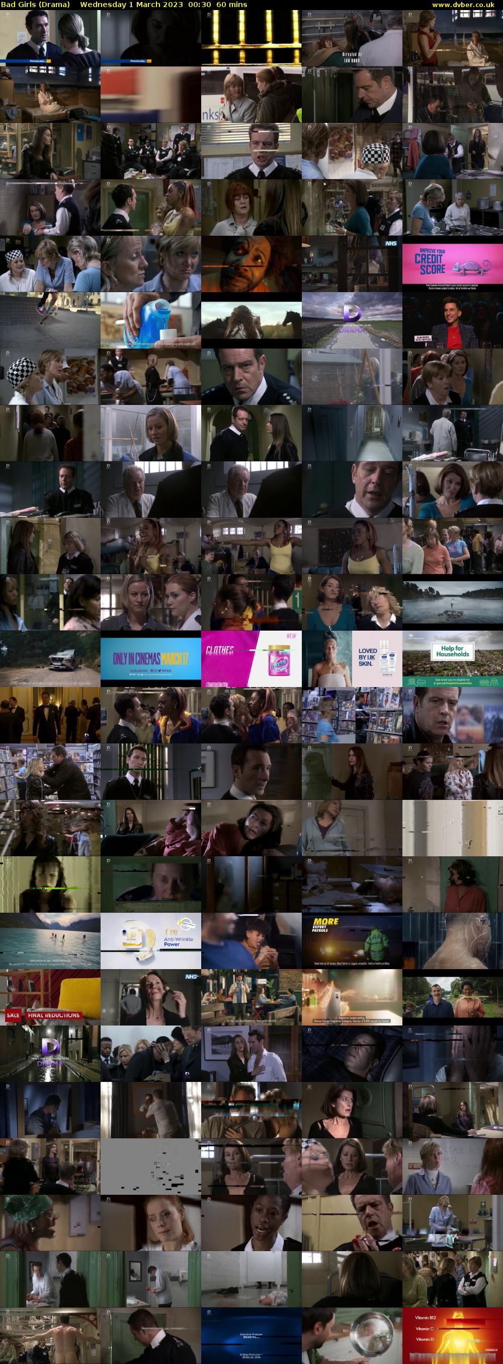Bad Girls (Drama) Wednesday 1 March 2023 00:30 - 01:30