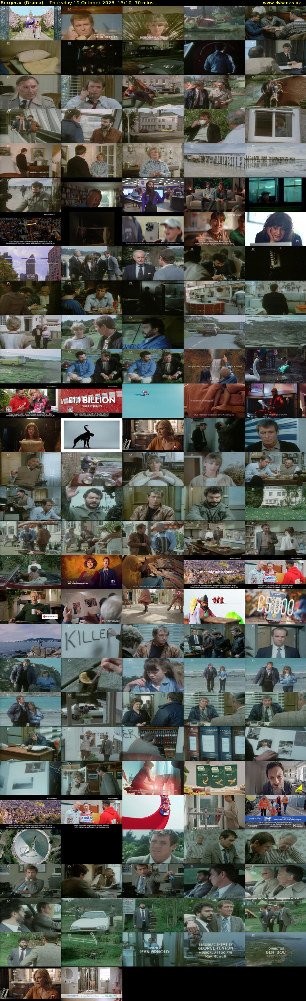 Bergerac (Drama) Thursday 19 October 2023 15:10 - 16:20