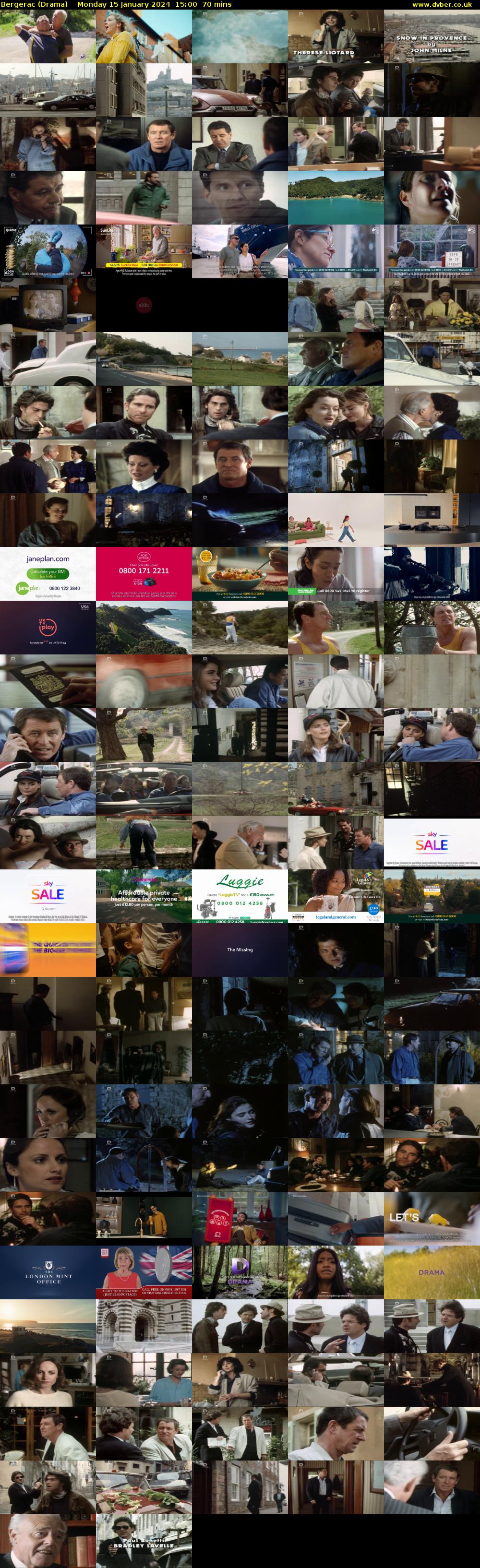 Bergerac (Drama) Monday 15 January 2024 15:00 - 16:10