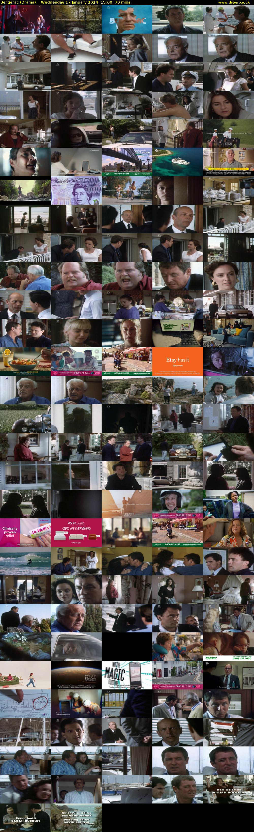 Bergerac (Drama) Wednesday 17 January 2024 15:00 - 16:10