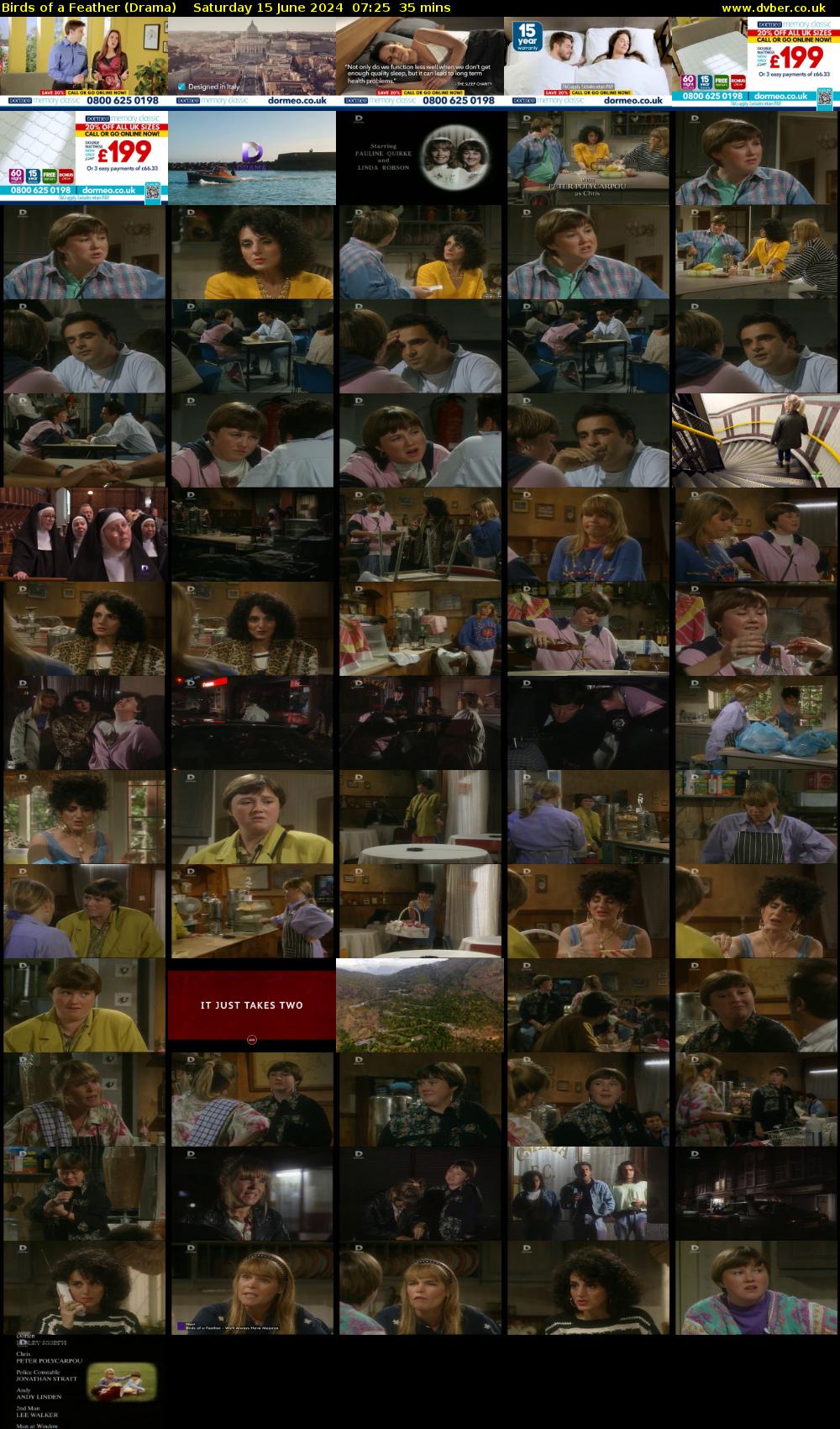 Birds of a Feather (Drama) Saturday 15 June 2024 07:25 - 08:00