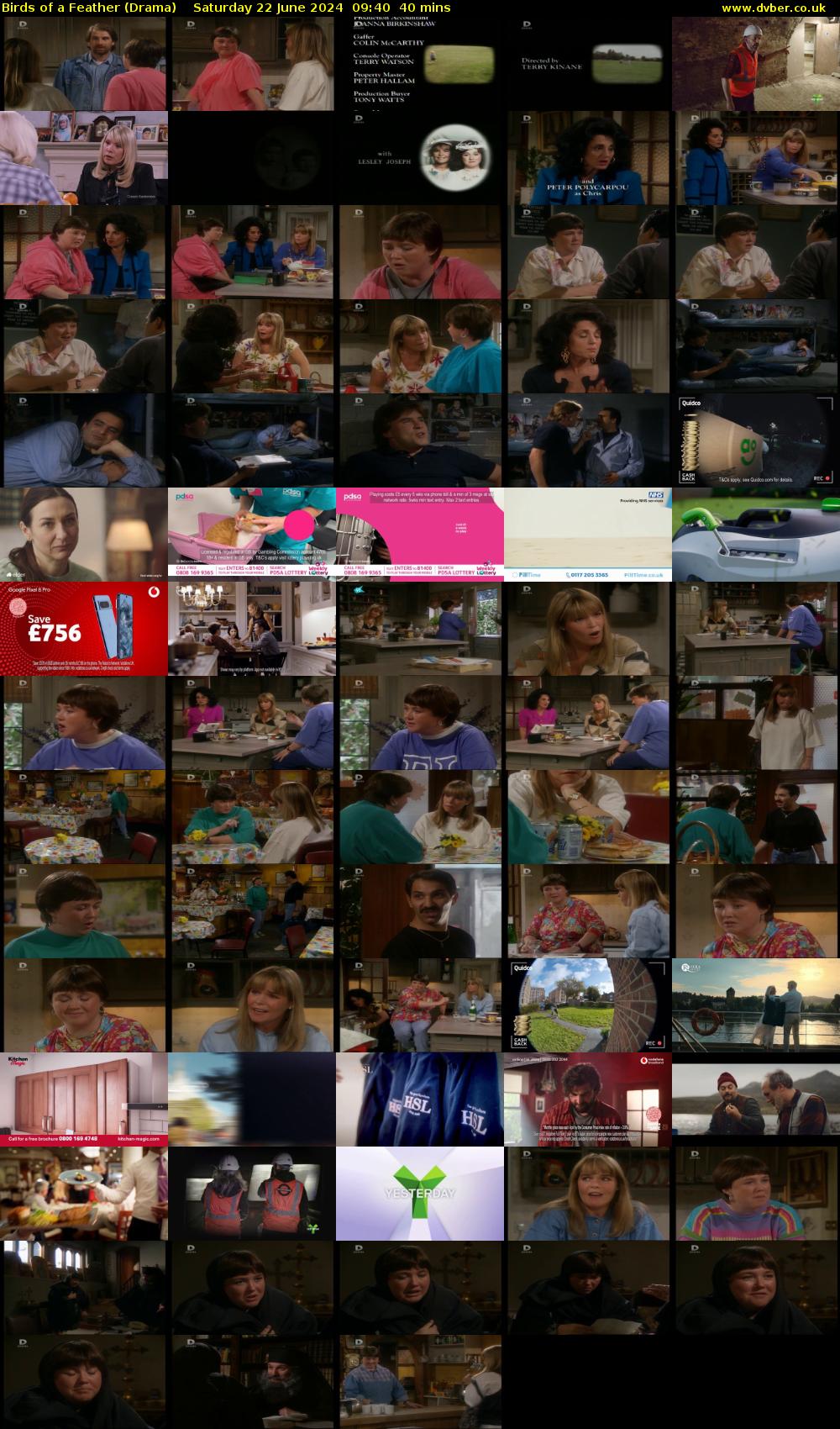 Birds of a Feather (Drama) Saturday 22 June 2024 09:40 - 10:20