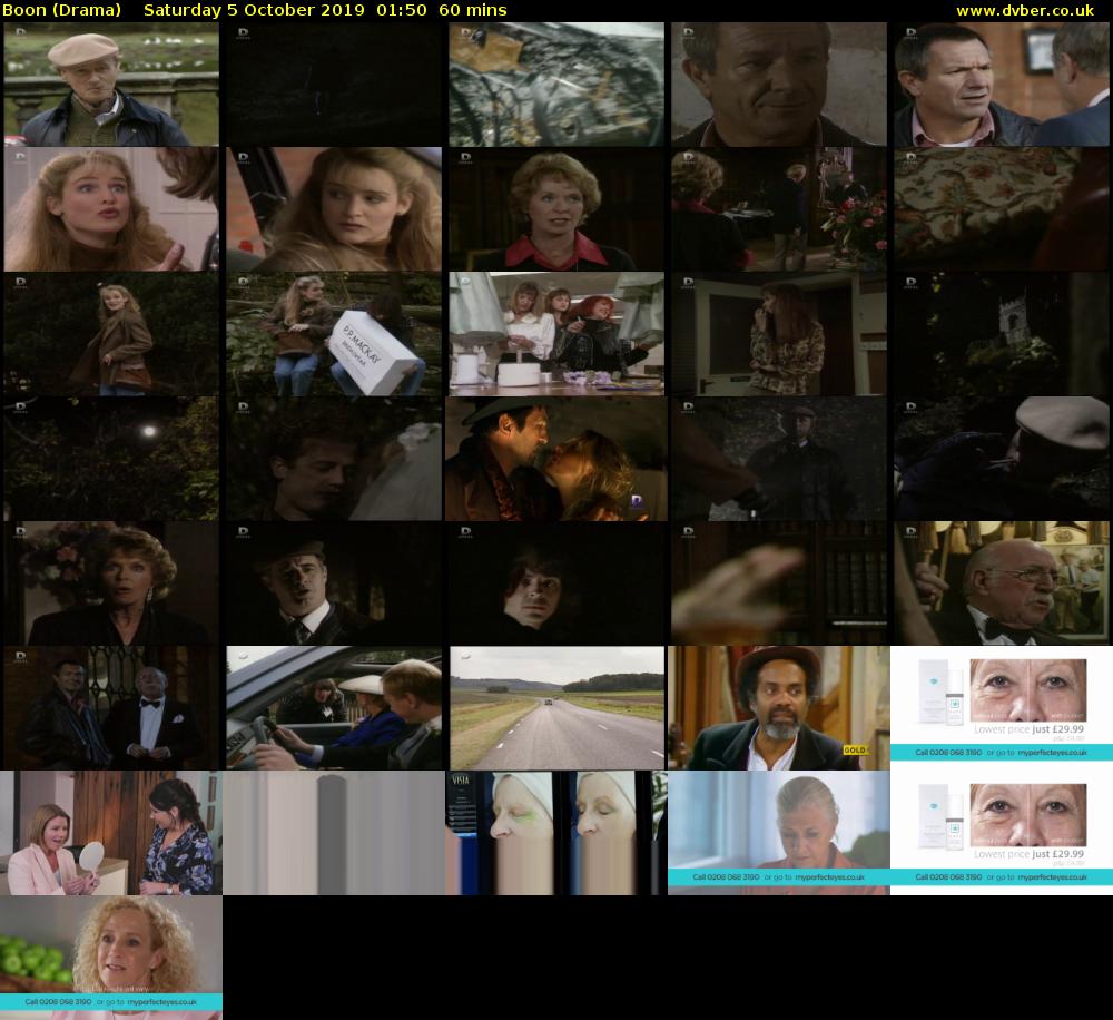 Boon (Drama) Saturday 5 October 2019 01:50 - 02:50