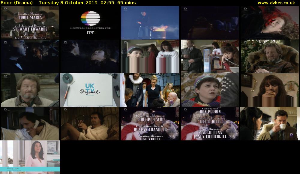 Boon (Drama) Tuesday 8 October 2019 02:55 - 04:00