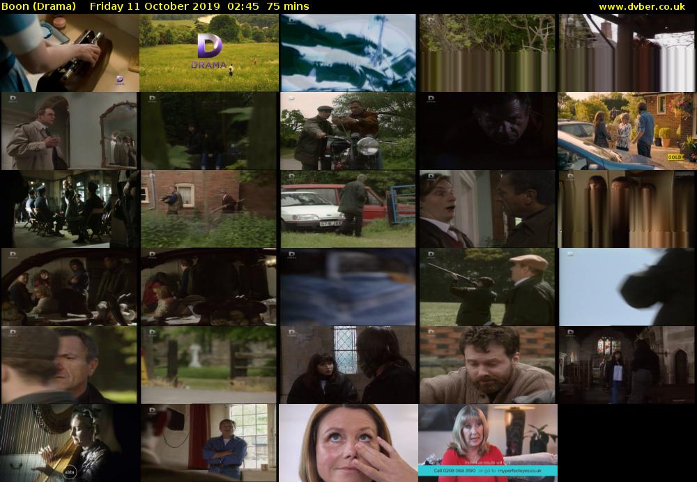 Boon (Drama) Friday 11 October 2019 02:45 - 04:00