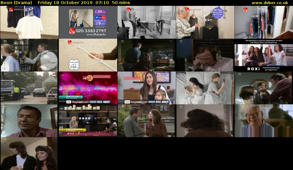 Boon (Drama) Friday 18 October 2019 07:10 - 08:00