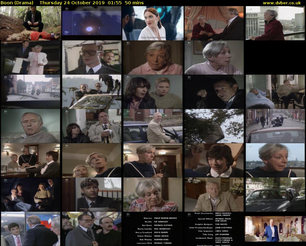 Boon (Drama) Thursday 24 October 2019 01:55 - 02:45