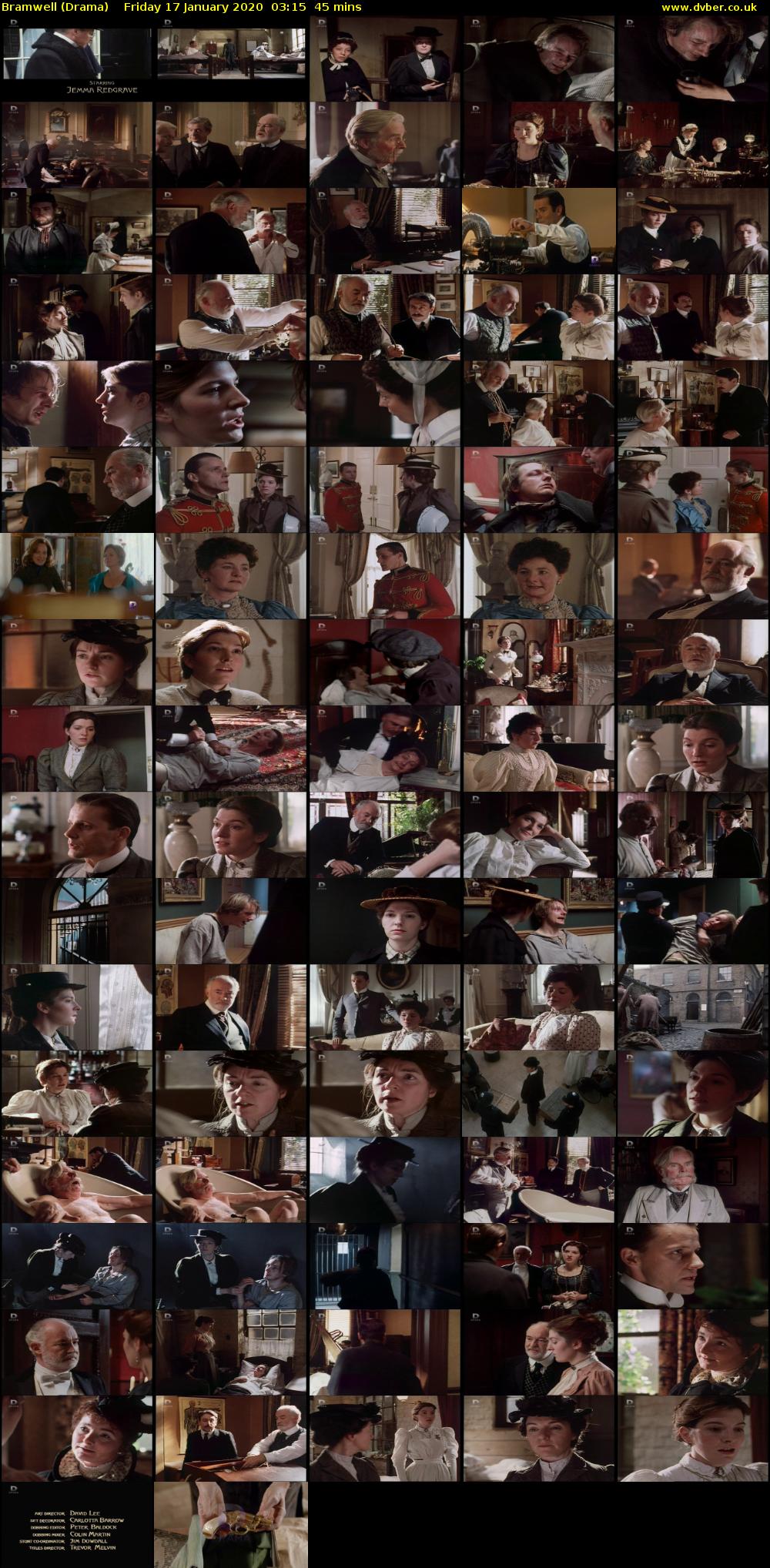 Bramwell (Drama) Friday 17 January 2020 03:15 - 04:00