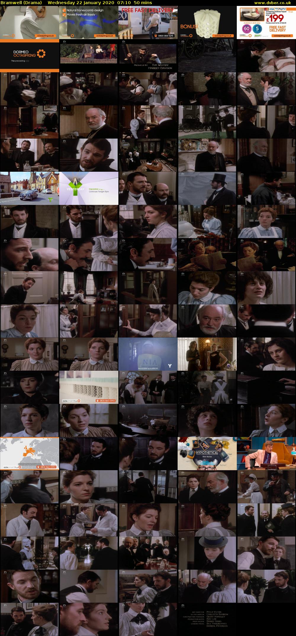 Bramwell (Drama) Wednesday 22 January 2020 07:10 - 08:00