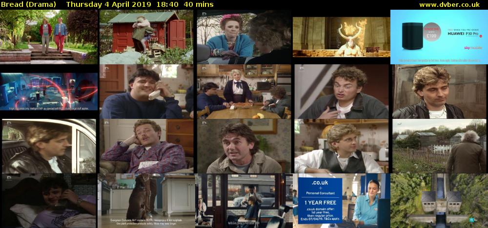 Bread (Drama) Thursday 4 April 2019 18:40 - 19:20