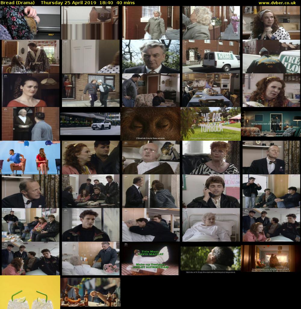 Bread (Drama) Thursday 25 April 2019 18:40 - 19:20
