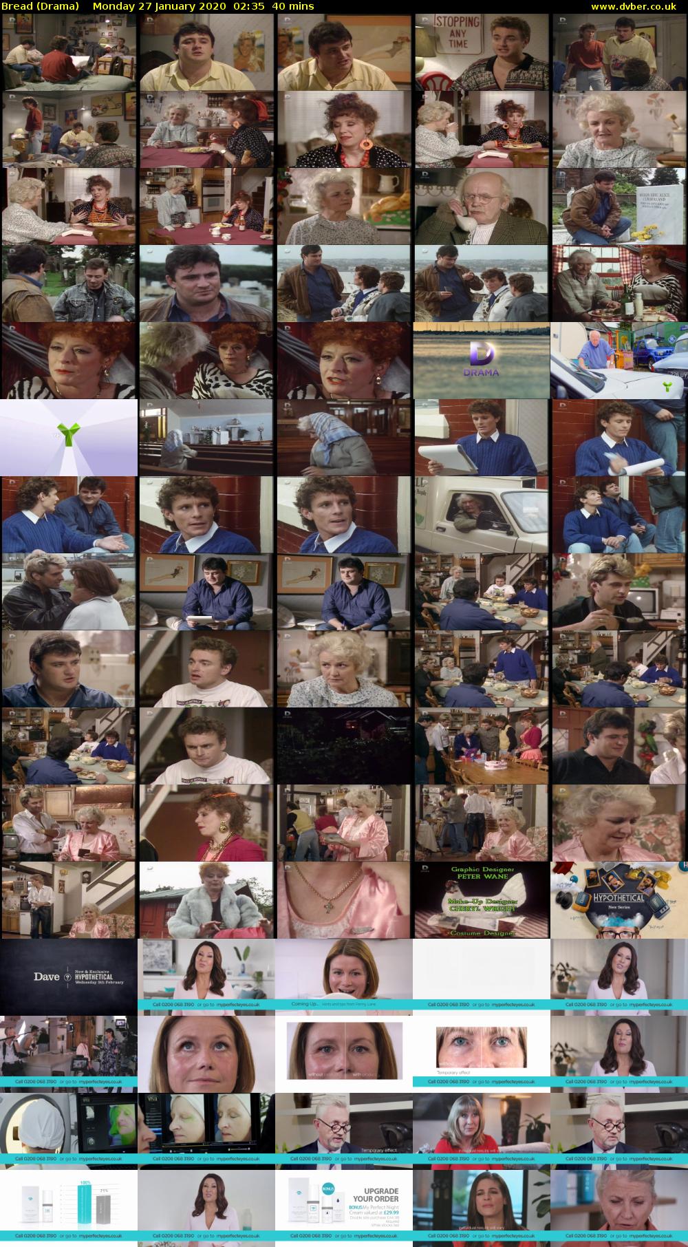 Bread (Drama) Monday 27 January 2020 02:35 - 03:15