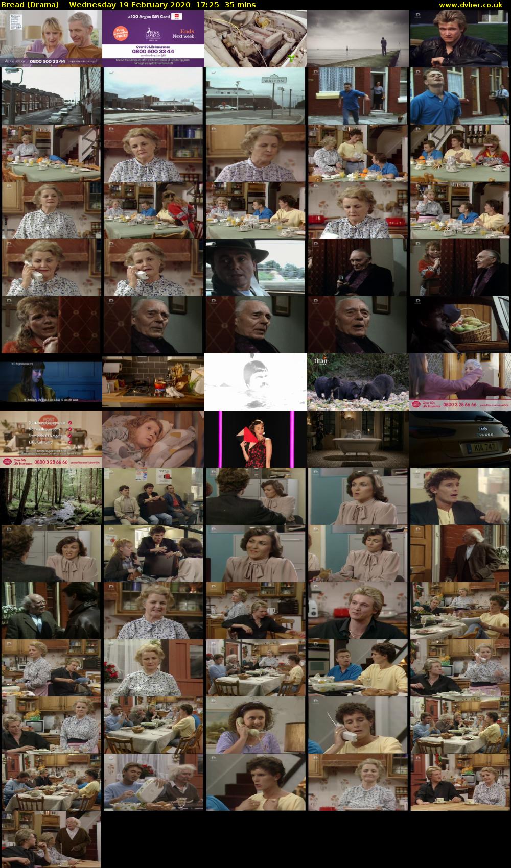 Bread (Drama) Wednesday 19 February 2020 17:25 - 18:00