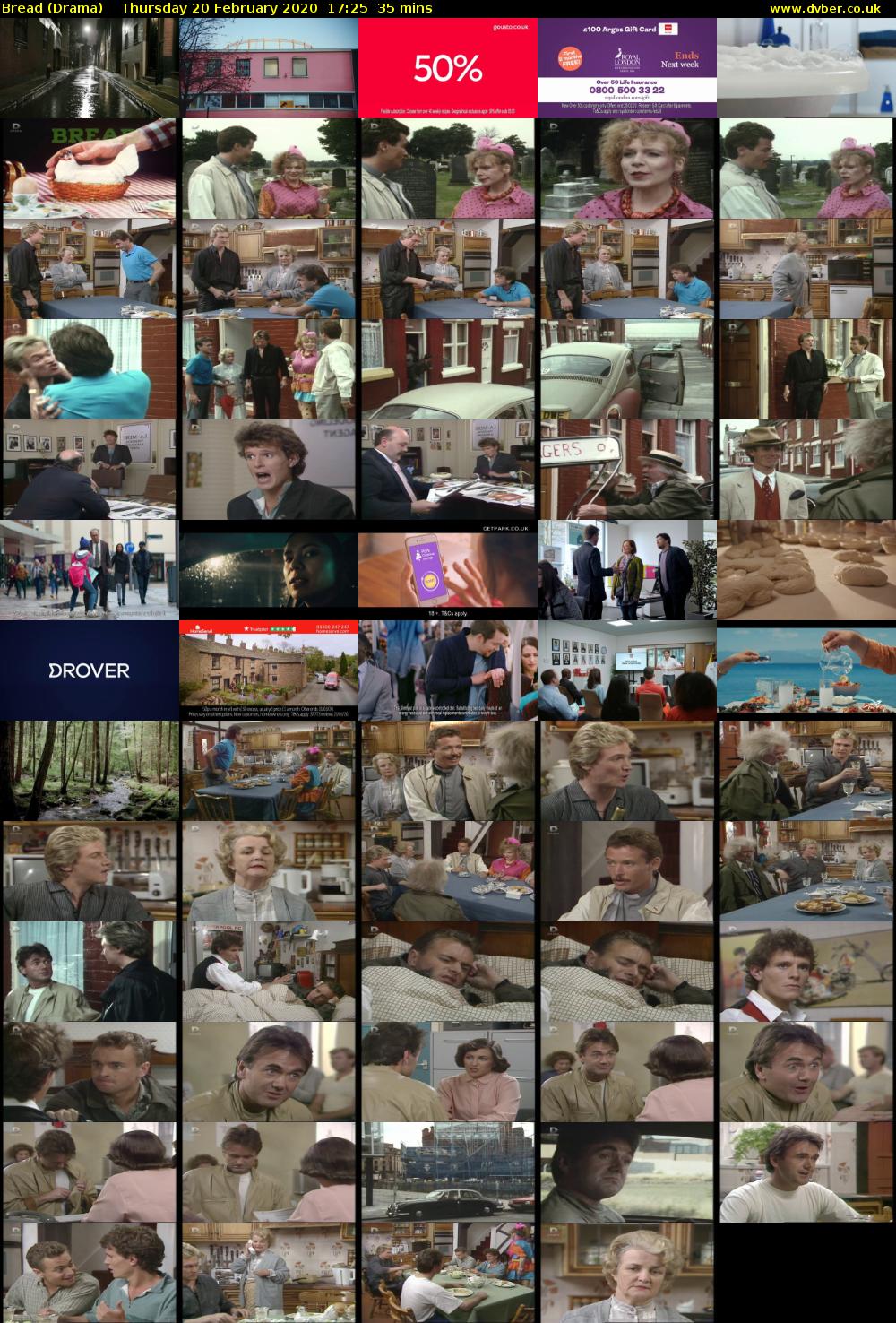 Bread (Drama) Thursday 20 February 2020 17:25 - 18:00