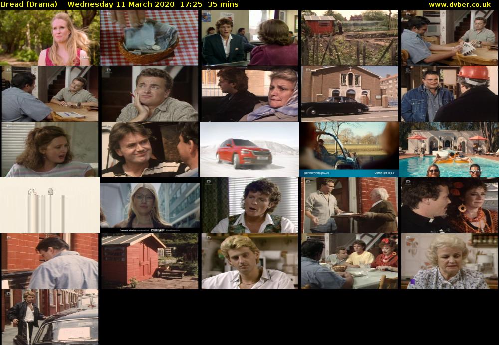 Bread (Drama) Wednesday 11 March 2020 17:25 - 18:00