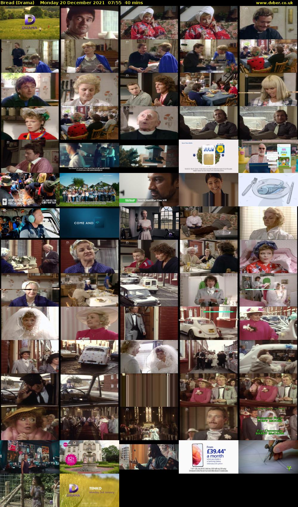 Bread (Drama) Monday 20 December 2021 07:55 - 08:35