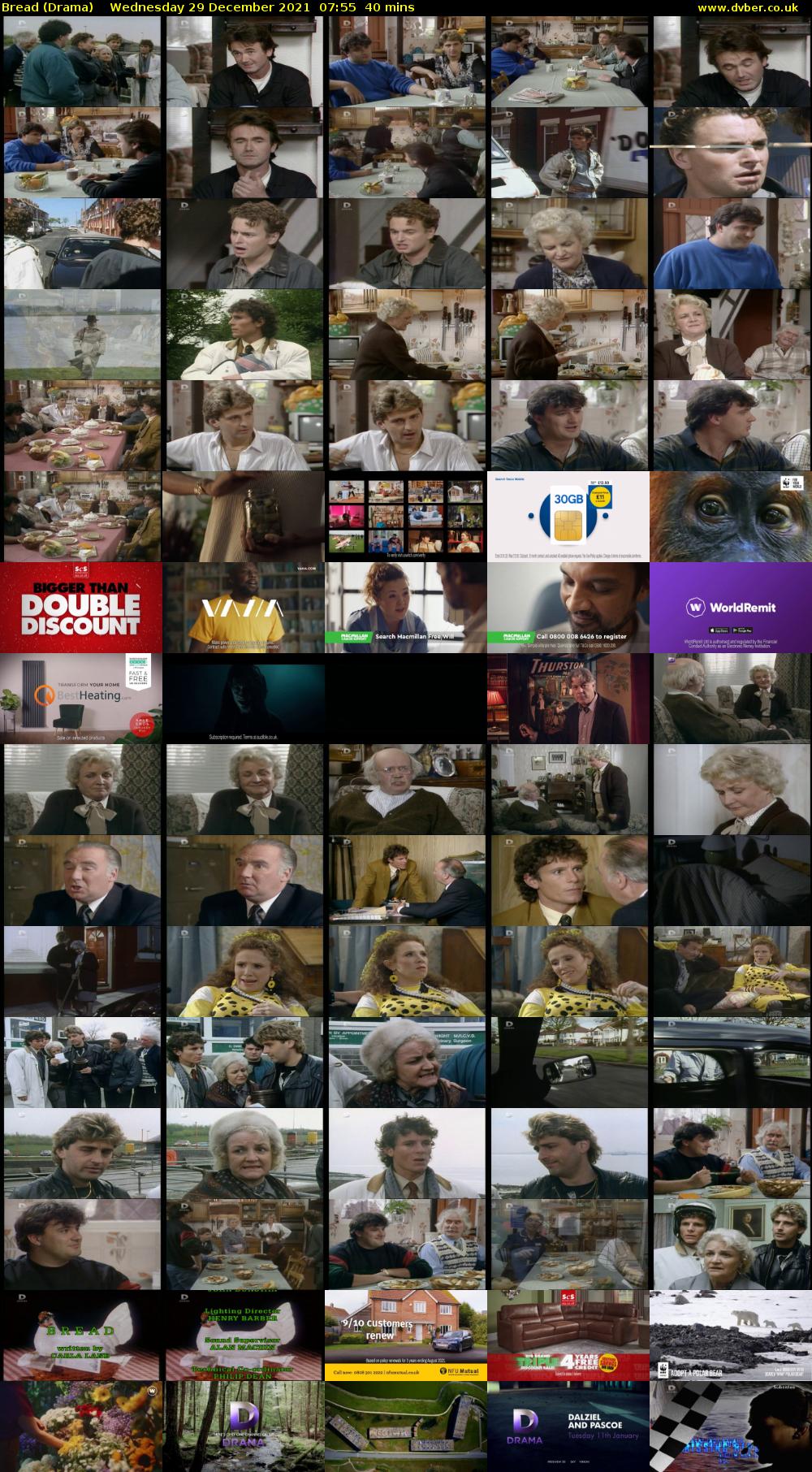 Bread (Drama) Wednesday 29 December 2021 07:55 - 08:35