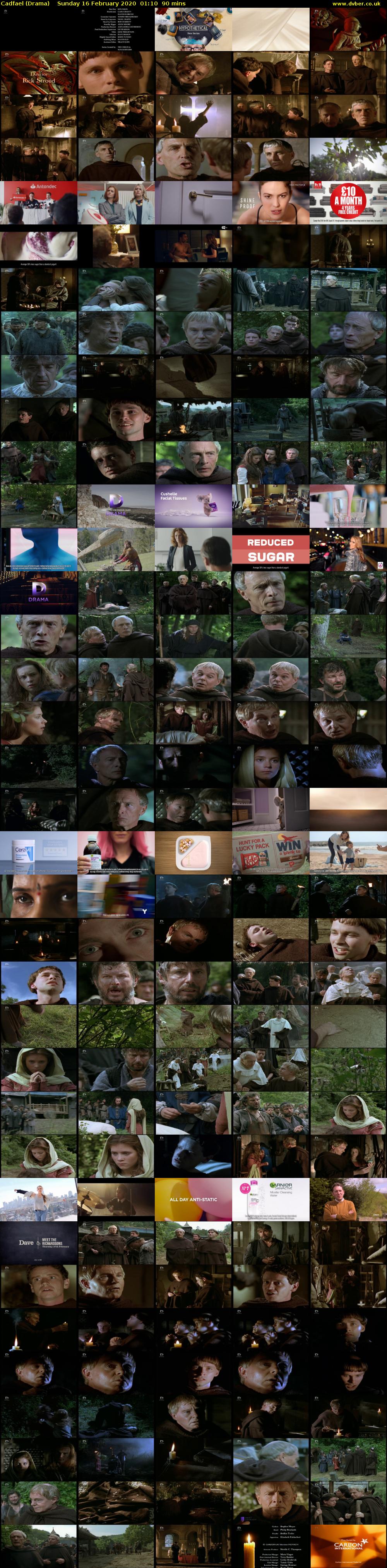 Cadfael (Drama) Sunday 16 February 2020 01:10 - 02:40