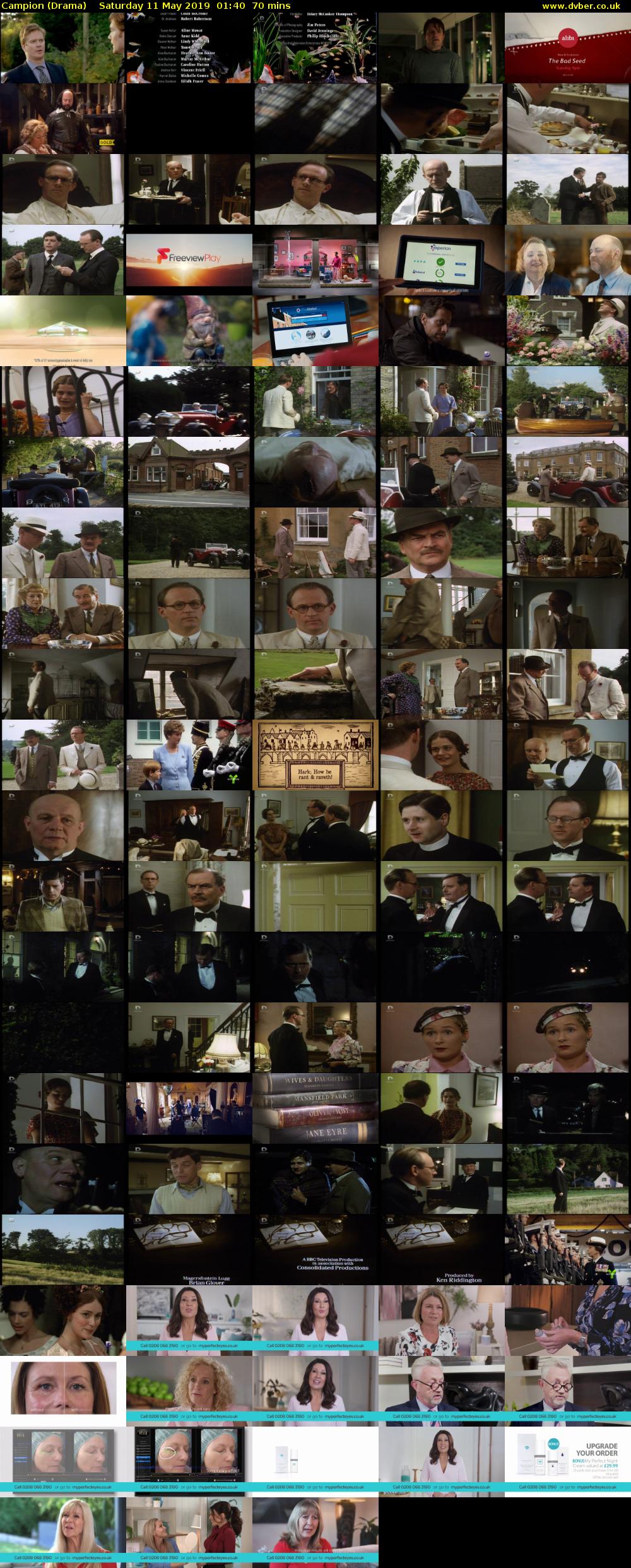 Campion (Drama) Saturday 11 May 2019 01:40 - 02:50