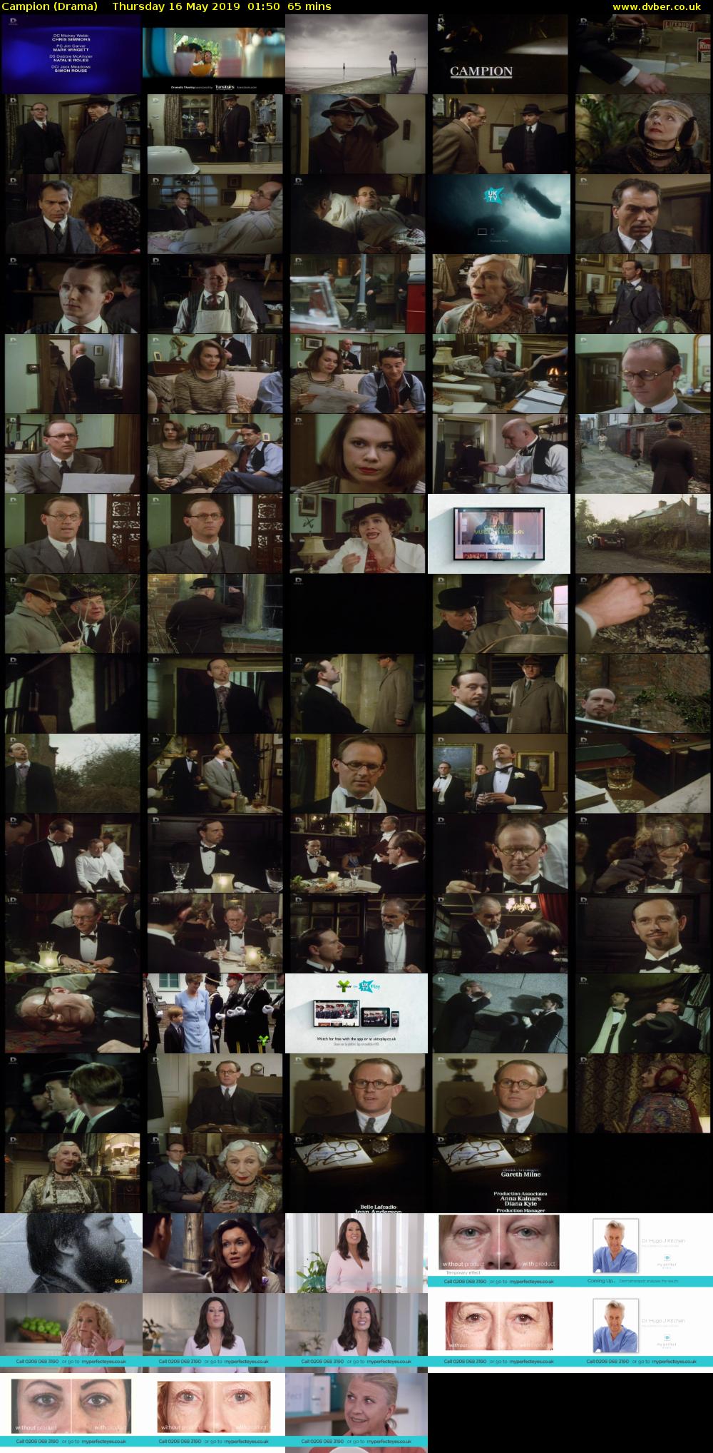 Campion (Drama) Thursday 16 May 2019 01:50 - 02:55