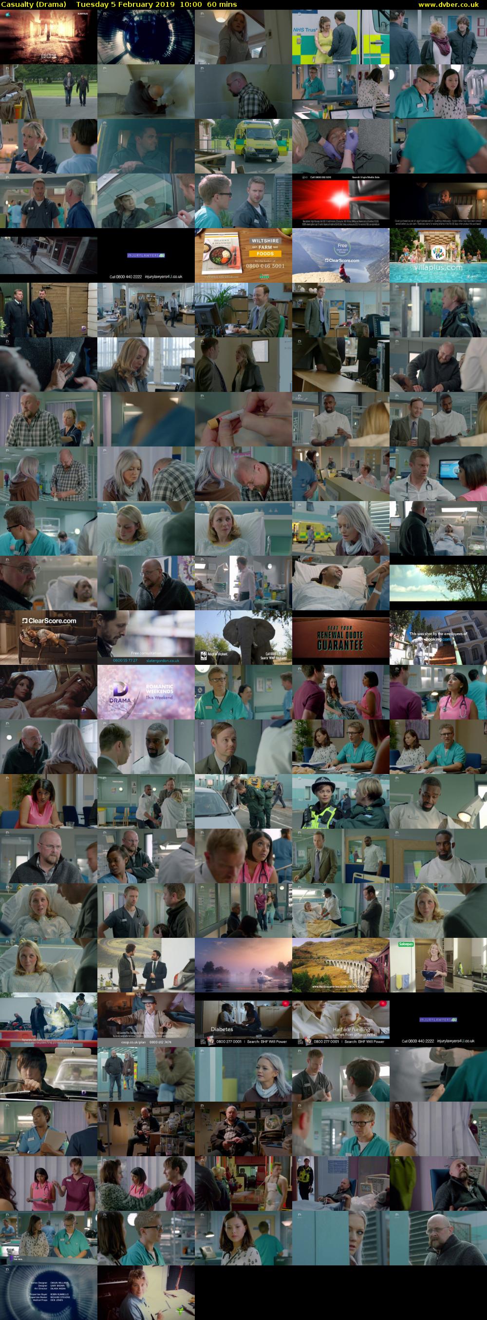 Casualty (Drama) Tuesday 5 February 2019 10:00 - 11:00