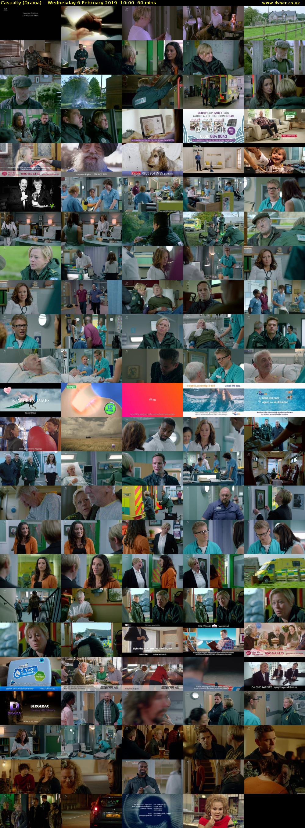 Casualty (Drama) Wednesday 6 February 2019 10:00 - 11:00