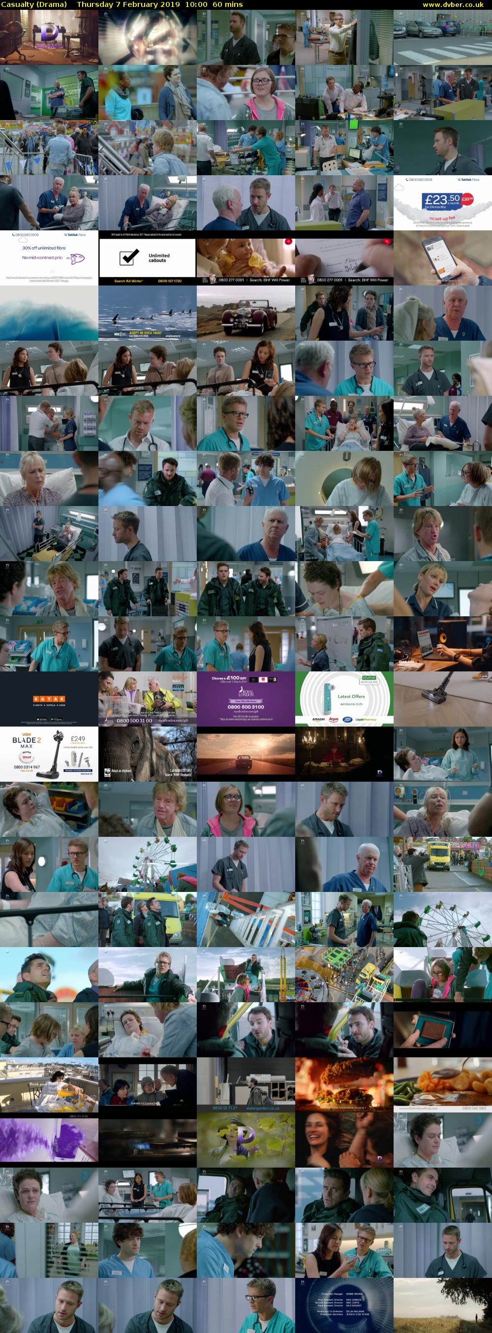 Casualty (Drama) Thursday 7 February 2019 10:00 - 11:00