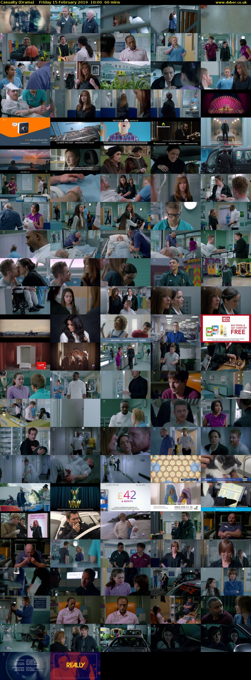Casualty (Drama) Friday 15 February 2019 10:00 - 11:00