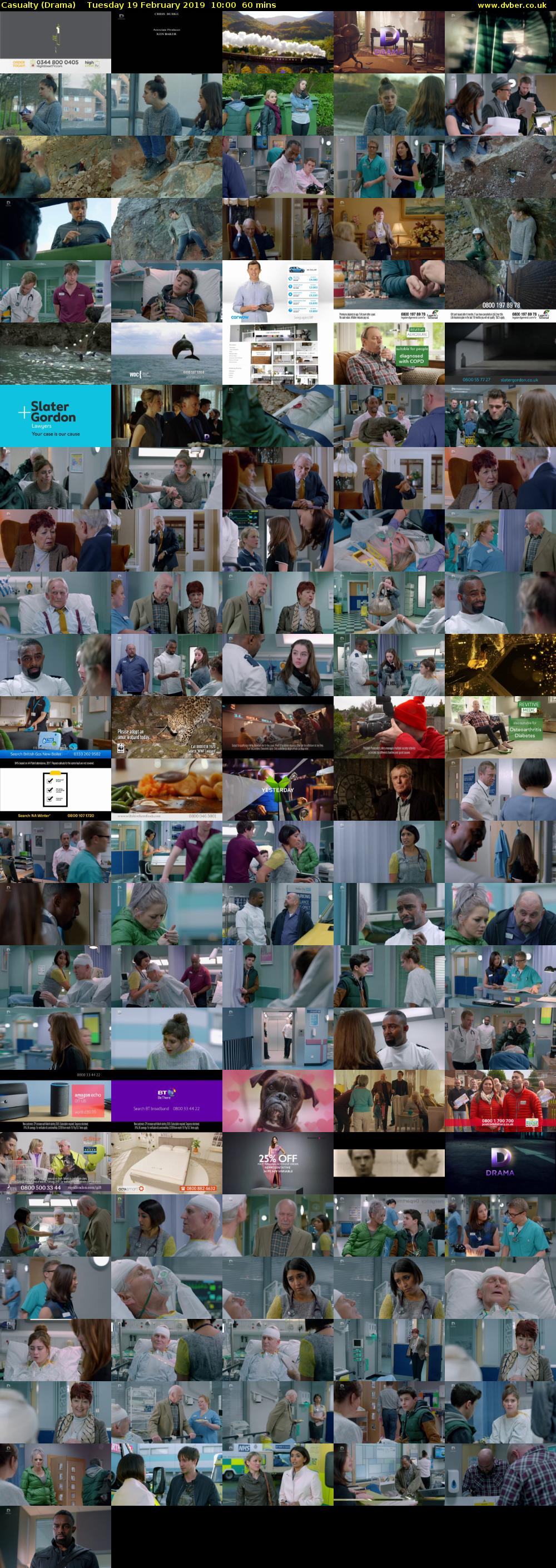 Casualty (Drama) Tuesday 19 February 2019 10:00 - 11:00