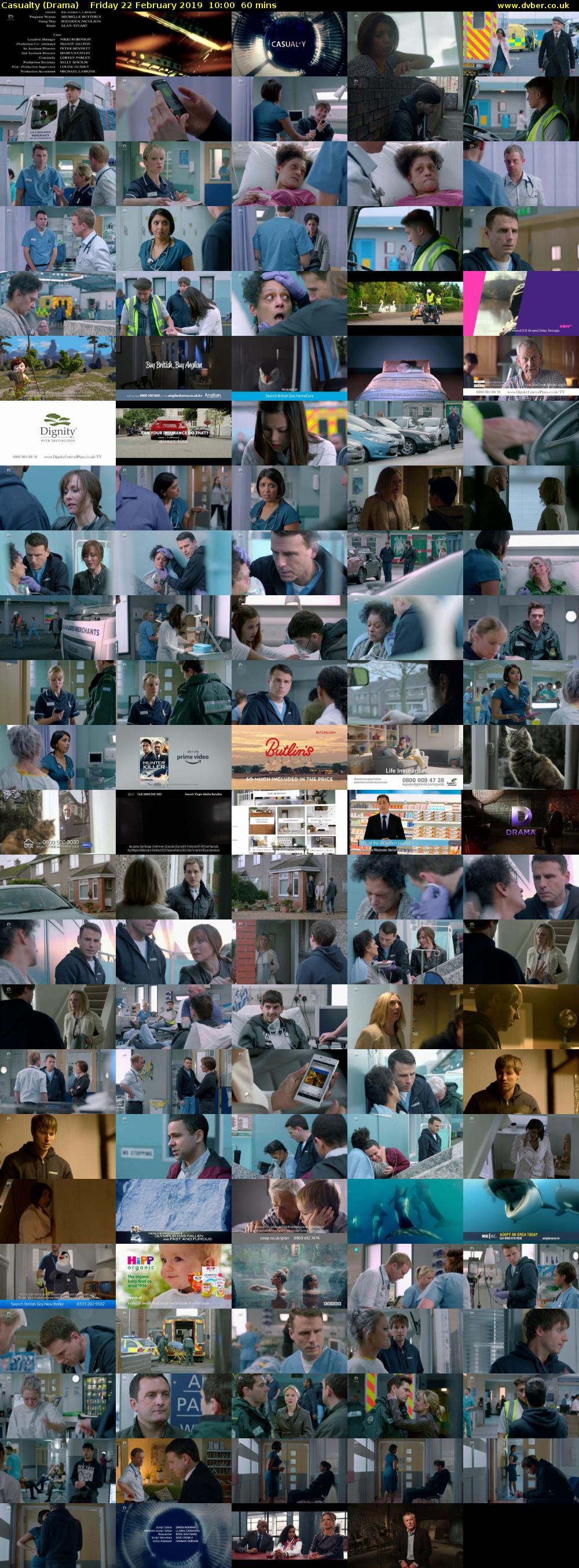 Casualty (Drama) Friday 22 February 2019 10:00 - 11:00