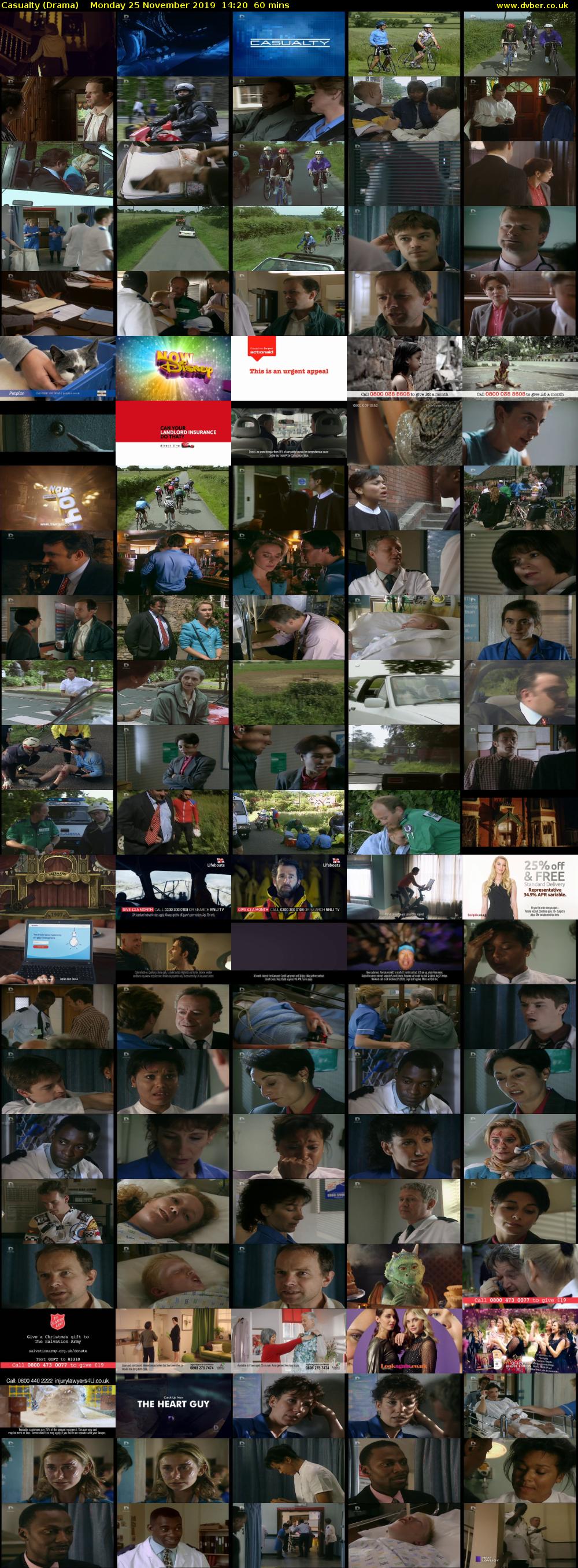 Casualty (Drama) Monday 25 November 2019 14:20 - 15:20