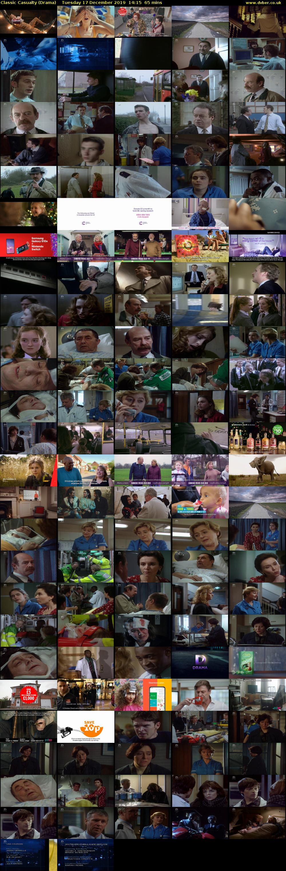 Classic Casualty (Drama) Tuesday 17 December 2019 14:15 - 15:20