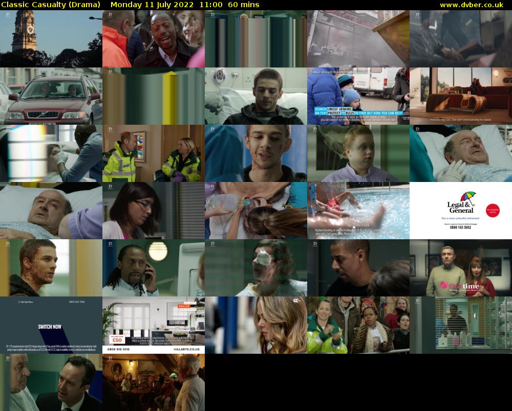 Classic Casualty (Drama) Monday 11 July 2022 11:00 - 12:00
