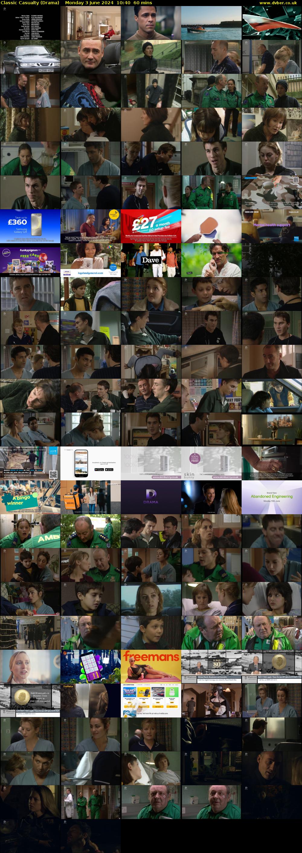 Classic Casualty (Drama) Monday 3 June 2024 10:40 - 11:40