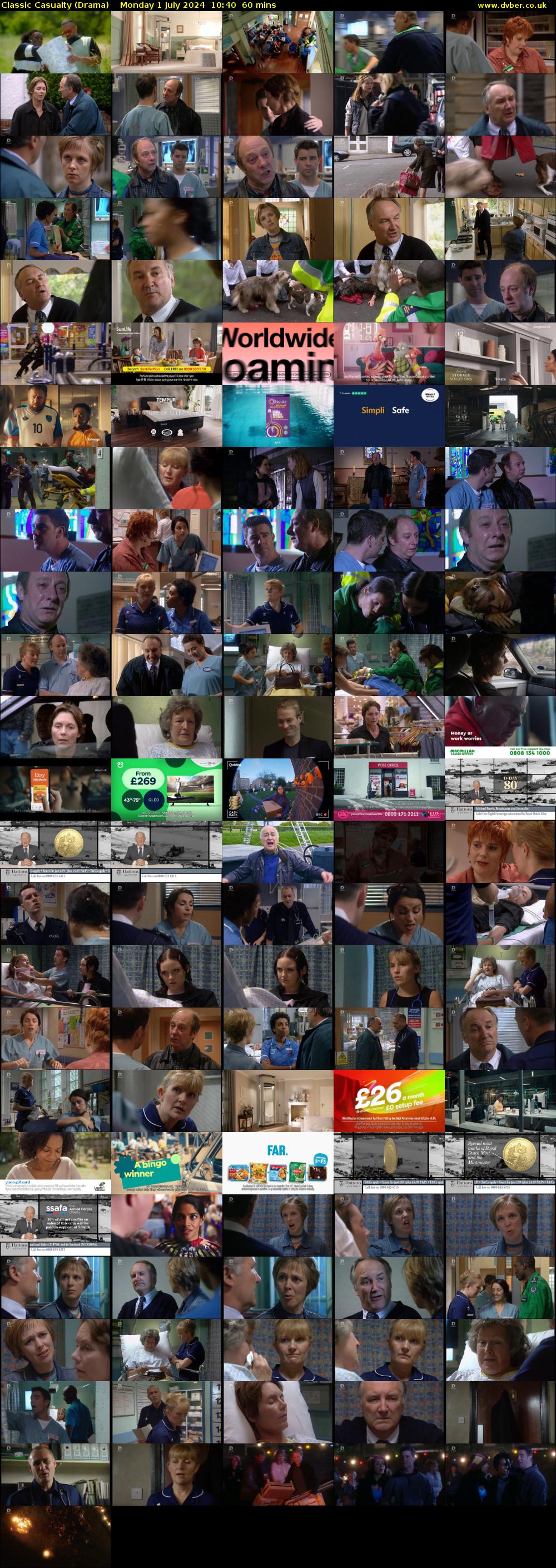 Classic Casualty (Drama) Monday 1 July 2024 10:40 - 11:40