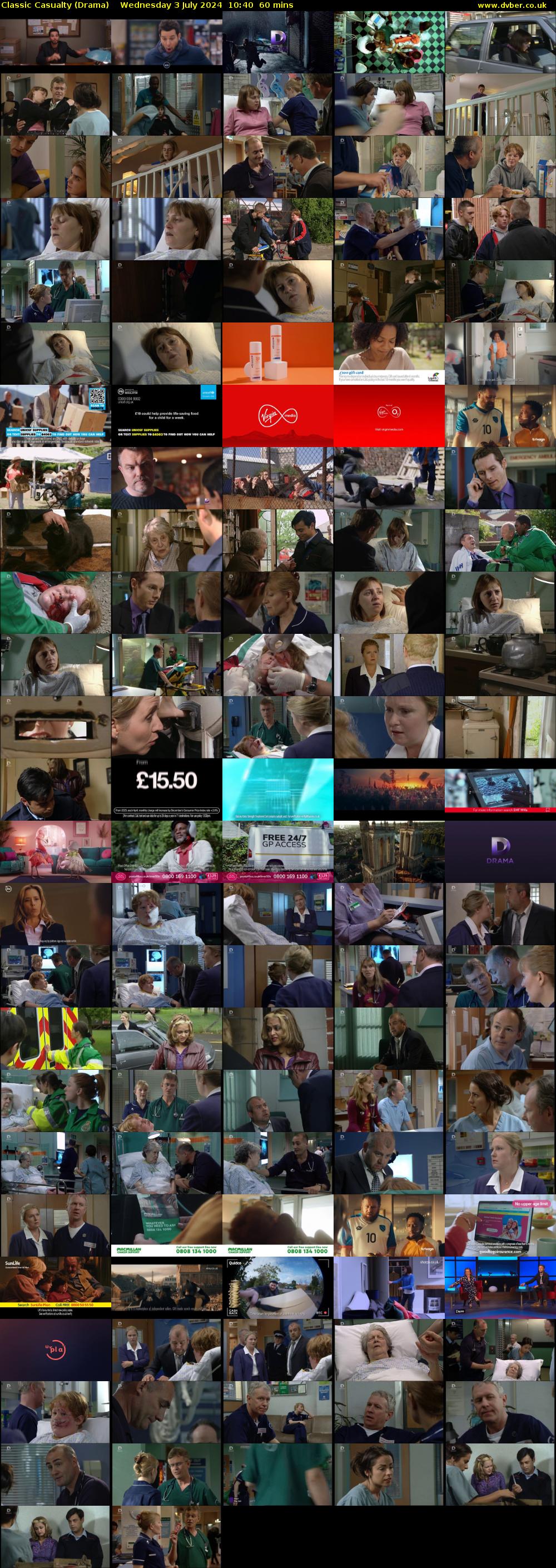 Classic Casualty (Drama) Wednesday 3 July 2024 10:40 - 11:40
