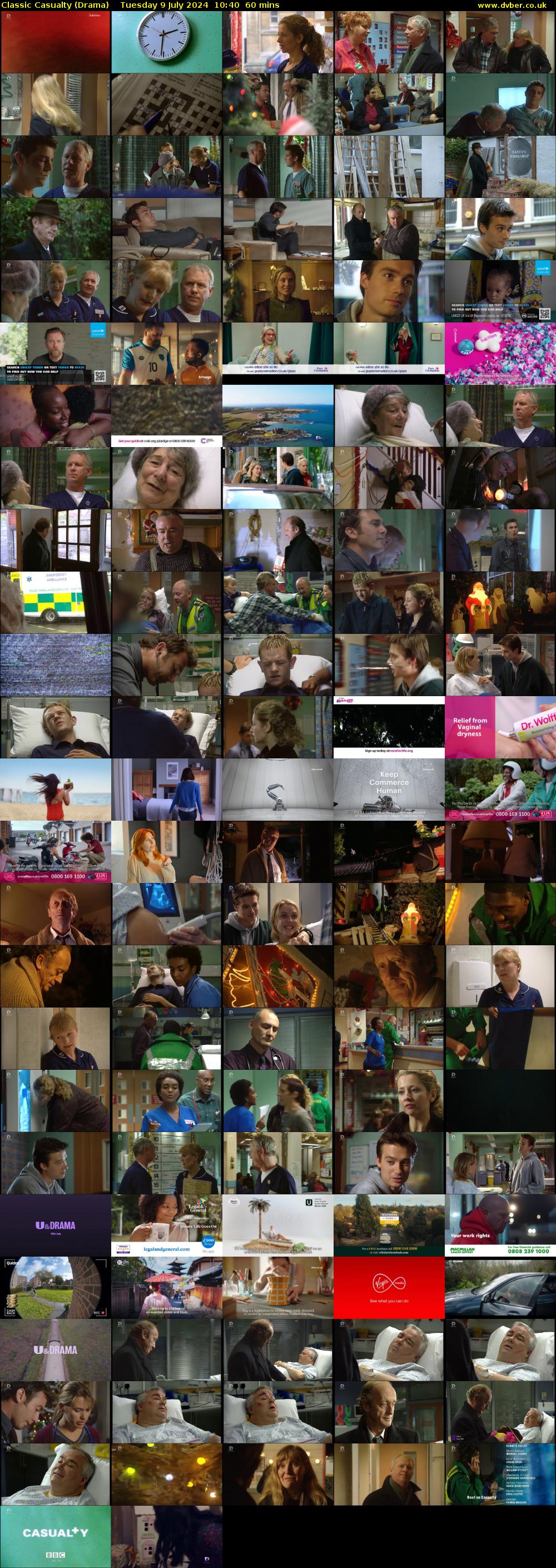 Classic Casualty (Drama) Tuesday 9 July 2024 10:40 - 11:40