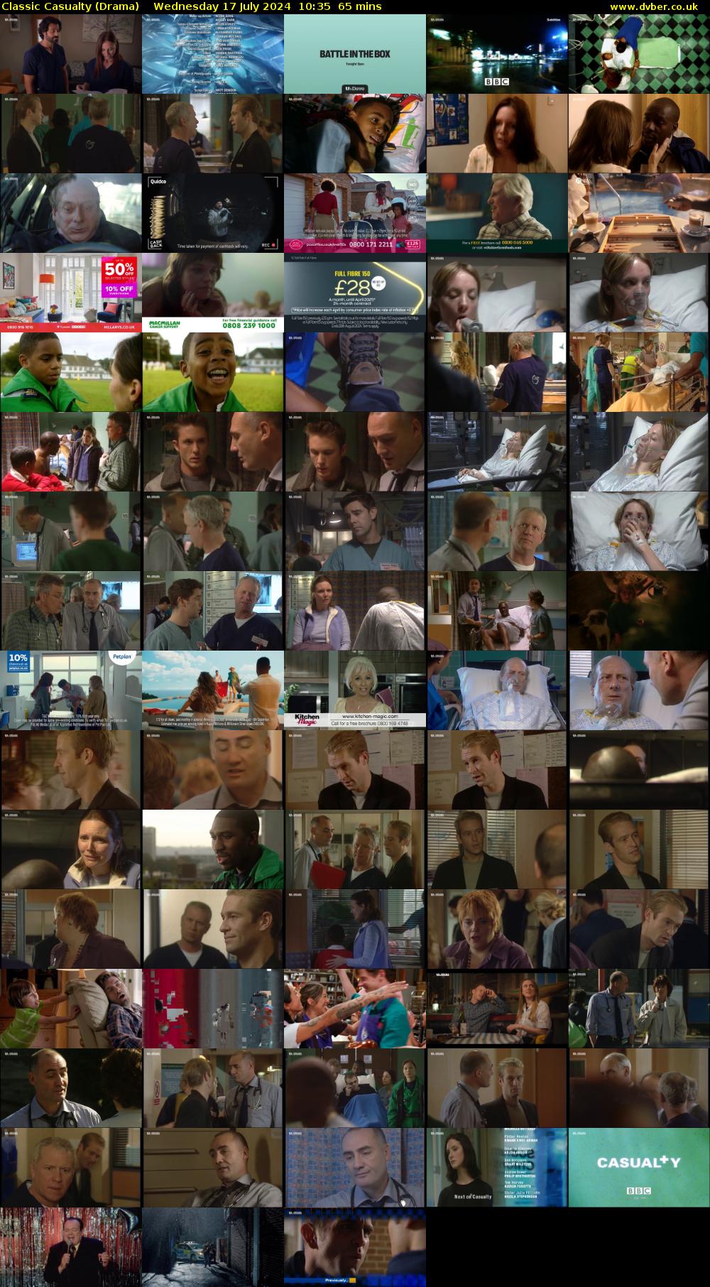 Classic Casualty (Drama) Wednesday 17 July 2024 10:35 - 11:40