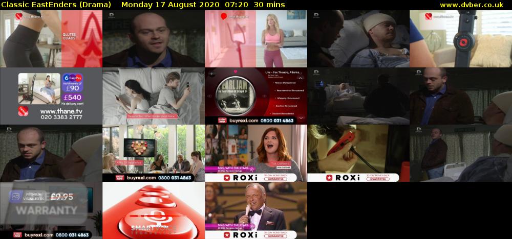 Classic EastEnders (Drama) Monday 17 August 2020 07:20 - 07:50