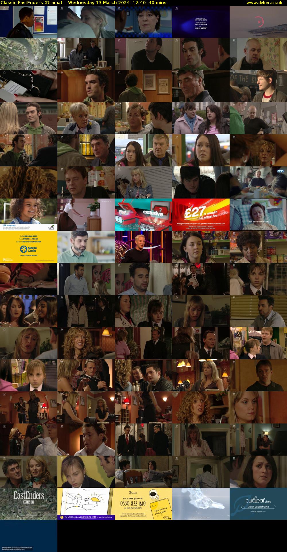 Classic EastEnders (Drama) Wednesday 13 March 2024 12:40 - 13:20