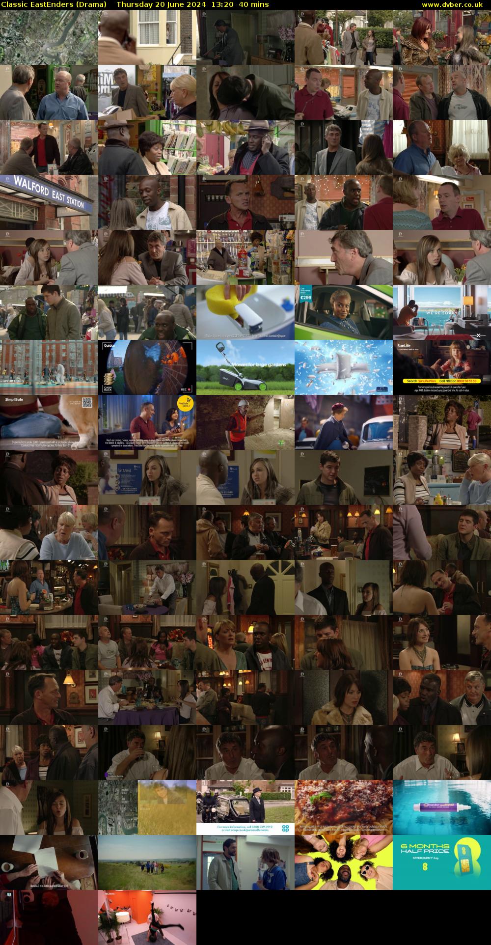 Classic EastEnders (Drama) Thursday 20 June 2024 13:20 - 14:00