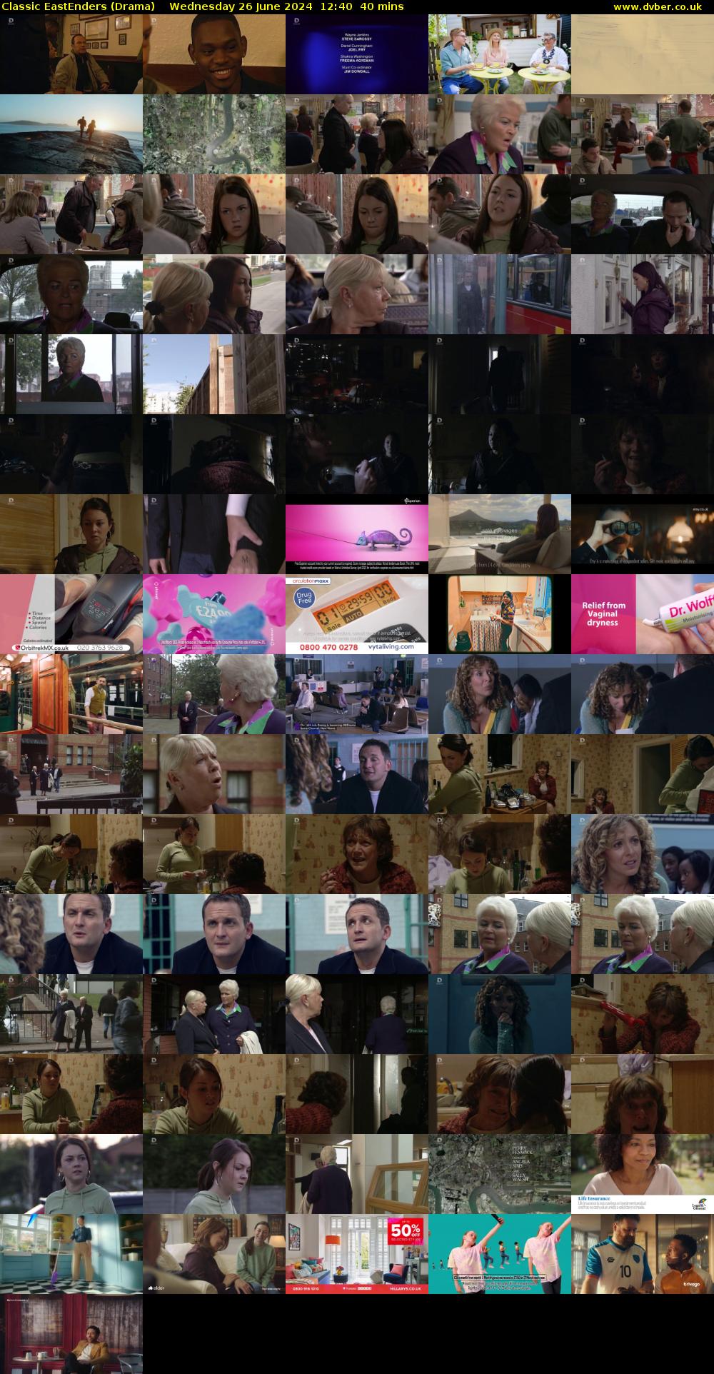 Classic EastEnders (Drama) Wednesday 26 June 2024 12:40 - 13:20
